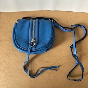 Rebecca Minkoff Mara Saddle Bag Cross-Body Bag - blue leather
